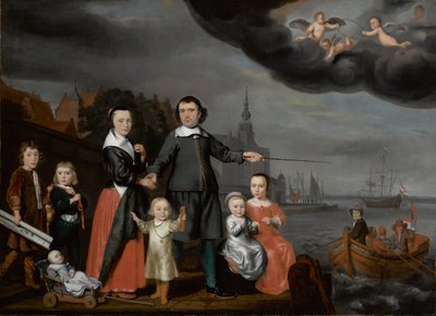 Capitano Job Jansse Cuijter e la sua famiglia da Nicolaes Maes