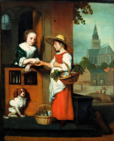 La venditrice di verdure da Nicolaes Maes