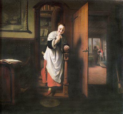 Amanti con una donna che ascolta da Nicolaes Maes