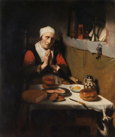 Vecchia Donna che Recita la Preghiera, Conosciuta come 