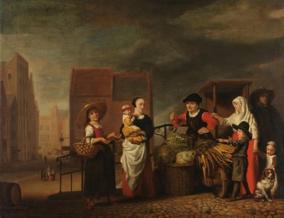 Mercato delle verdure da Nicolaes Maes