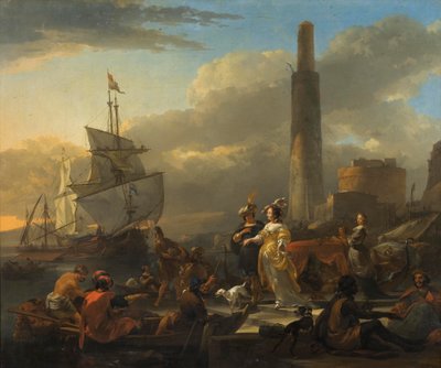 Scena di porto da Nicolaes Pietersz. Berchem
