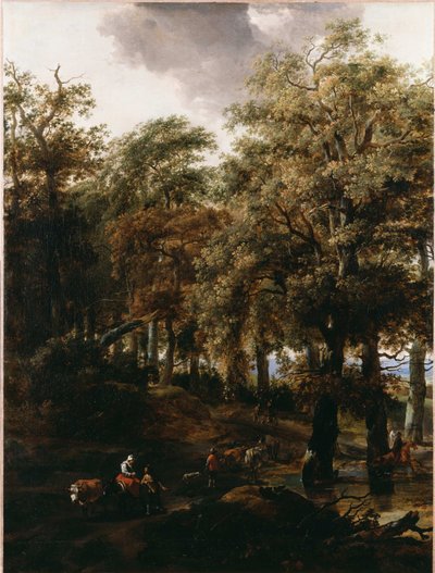 Una strada attraverso un bosco da Nicolaes Pietersz. Berchem