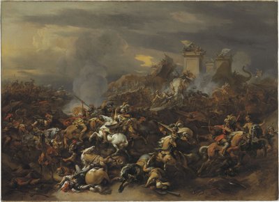 Alessandro Magno (356-323 a.C.) combatte Porus (o Poros) dell