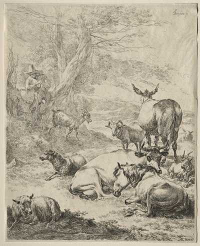 Animali a riposo da Nicolaes Pietersz. Berchem