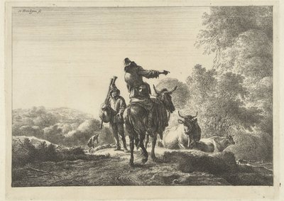 Suonatore di cornamusa da Nicolaes Pietersz Berchem