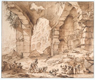 Veduta delle rovine del Colosseo da Nicolaes Pietersz Berchem