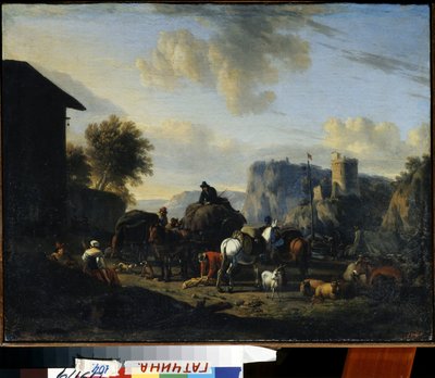 Il riposo della carovana da Nicolaes Pietersz. Berchem