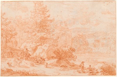 Paesaggio del Nord che evoca Tivoli da Nicolaes Pietersz Berchem