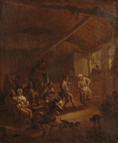 Contadini che ballano in un granaio da Nicolaes Pietersz Berchem