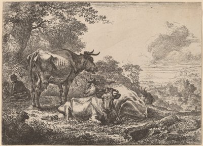 Mucche al riposo da Nicolaes Pietersz Berchem