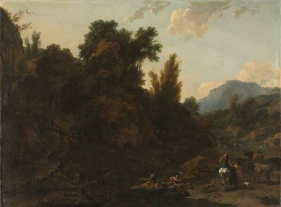 Raccoglitori di giunchi, 1657 da Nicolaes Pietersz. Berchem