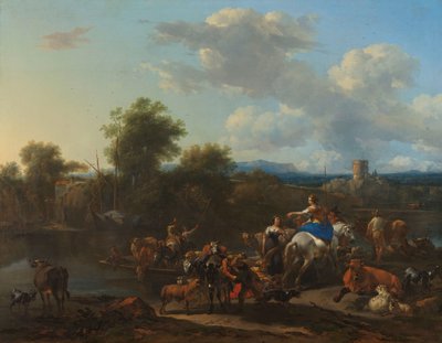 Il traghetto del bestiame da Nicolaes Pietersz Berchem