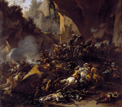 Viaggiatori attaccati dai ladri da Nicolaes Pietersz Berchem