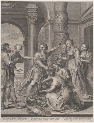 Achille e le figlie di Licomede da Nicolaes Ryckmans
