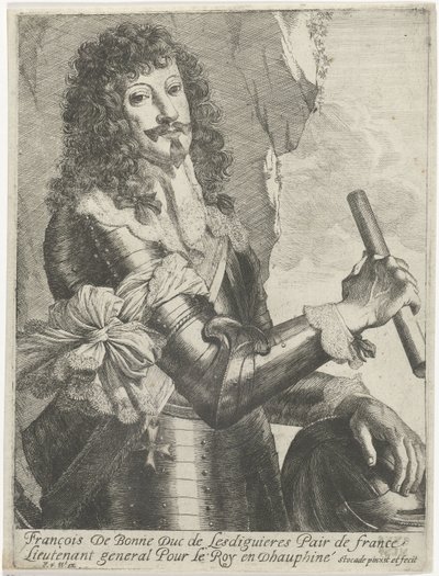 Ritratto di François de Bonne-Lesdiguières-de Créquy da Nicolaes Van Helt Stockade