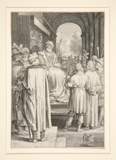Cristo davanti a Pilato (Serie della Passione) da Nicolaes de Bruyn
