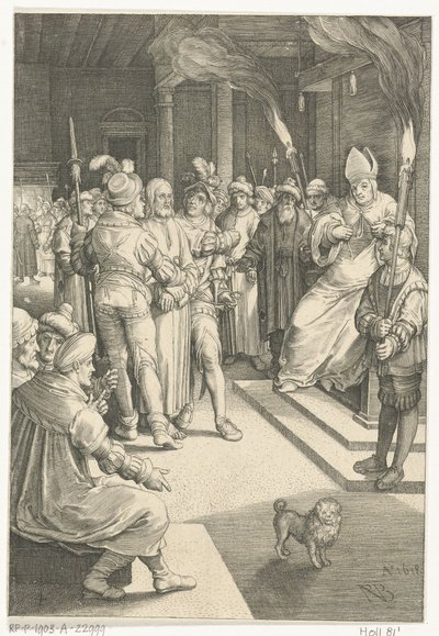Cristo davanti a Caifa da Nicolaes de Bruyn