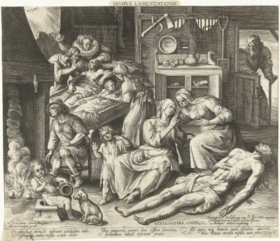 Una casa piena di lutto da Nicolaes de Bruyn