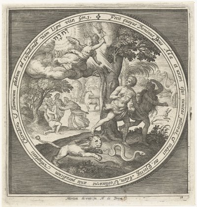 Espulsione dal Paradiso da Nicolaes de Bruyn