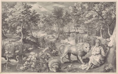 Geremia nel deserto da Nicolaes de Bruyn