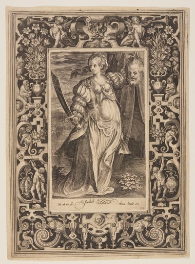 Giuditta, sesta tavola da I nove degni di fede da Nicolaes de Bruyn