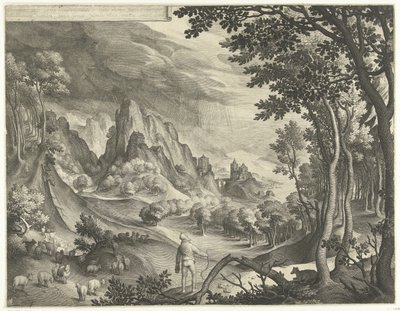 Mosè viene chiamato da Dio sul monte Horeb da Nicolaes de Bruyn