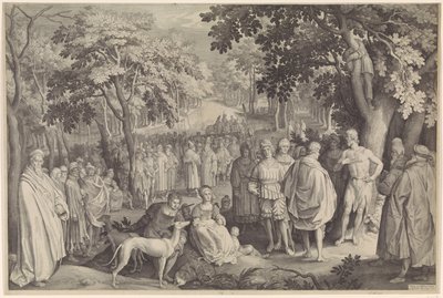 Predicazione di Giovanni Battista da Nicolaes de Bruyn