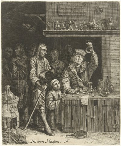 Indovino e famiglia di contadini da Nicolaes van Haeften
