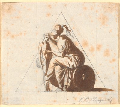 Atena con un giovane da Nicolai Abildgaard