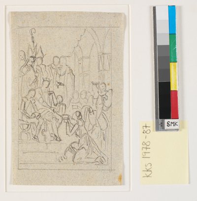 Christian I eleva Holsten a ducato 1460 da Nicolai Abildgaard