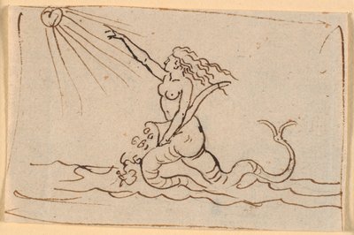 Una sirena che indica il sole da Nicolai Abildgaard