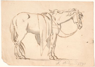 Un cavallo con coperta da Nicolai Abildgaard
