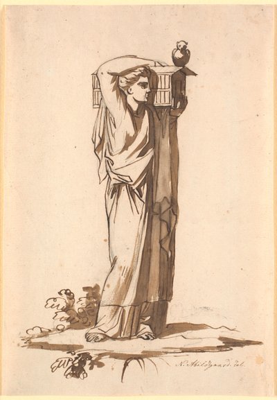 Figura femminile che porta un