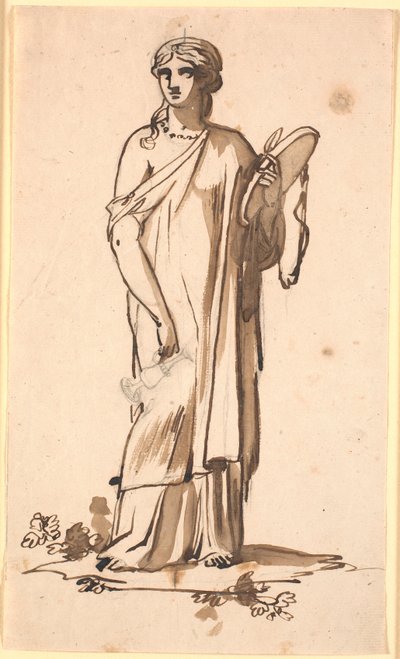 Figura femminile con una brocca nella mano destra da Nicolai Abildgaard