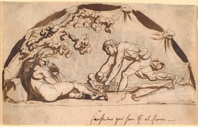 Il pastore Faustulus trova Romolo e Remo da Nicolai Abildgaard
