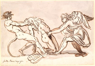 Michele Arcangelo che contende con il Diavolo per il corpo di Mosè da Nicolai Abildgaard
