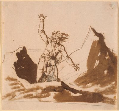 Niels Klim riemerge dalle scogliere norvegesi da Nicolai Abildgaard