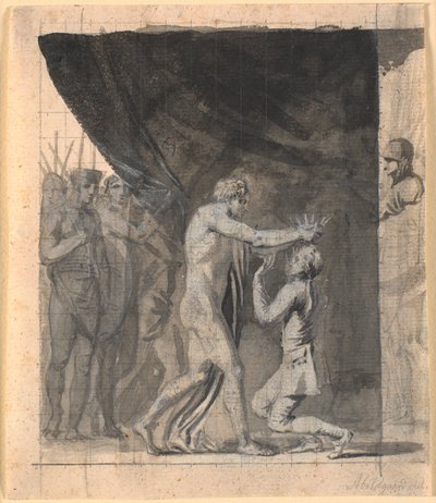 Niels Klim incoronato imperatore a Qvarma da Nicolai Abildgaard
