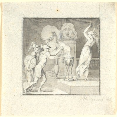 Scena di Offerta da Nicolai Abildgaard