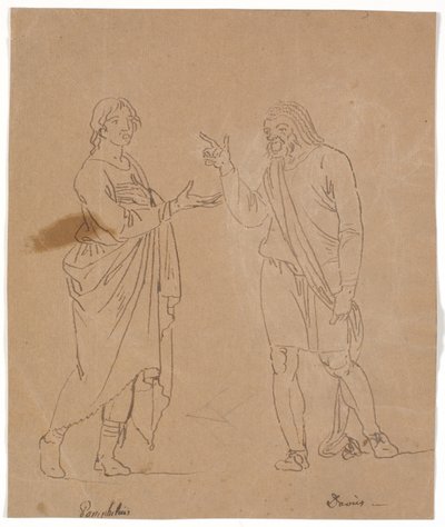 Pamphilus e Davus in conversazione da Nicolai Abildgaard