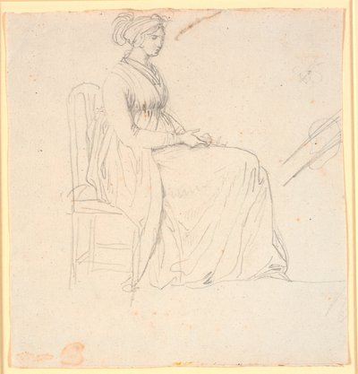 Ritratto di profilo della seconda moglie dell