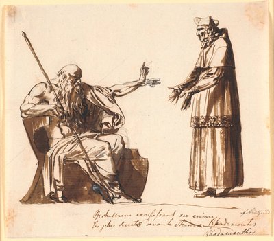 Richelieu davanti a Rhadamanthos da Nicolai Abildgaard