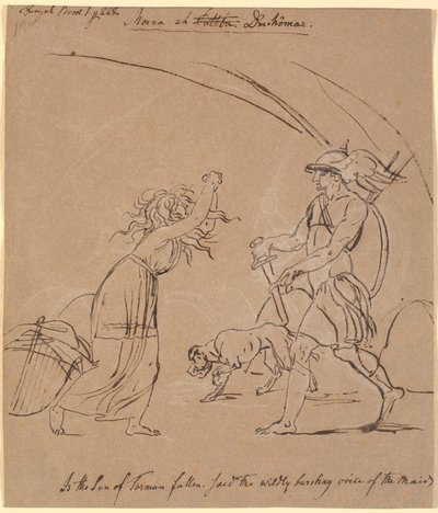 Scena di Ossian; Morna e Duchomar da Nicolai Abildgaard