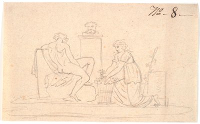 Scena con due figure da Nicolai Abildgaard