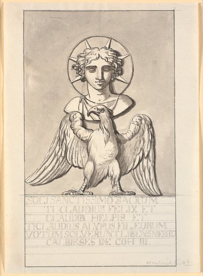 Immagine del dio del sole sopra un