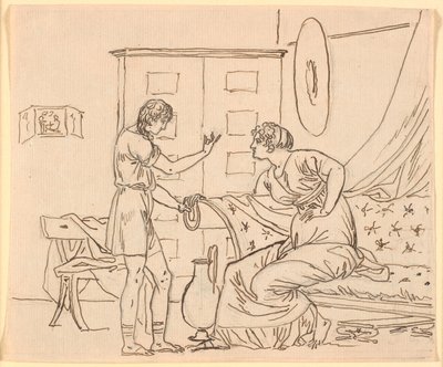 Studio per Papirio e sua madre da Nicolai Abildgaard