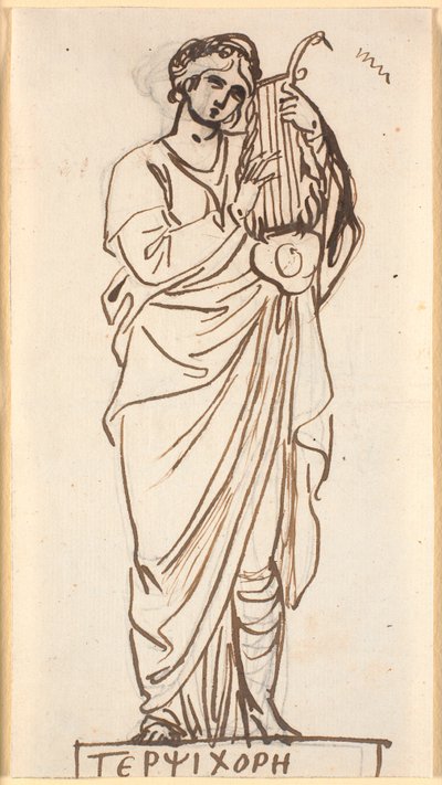 Tersicore, musa della danza da Nicolai Abildgaard