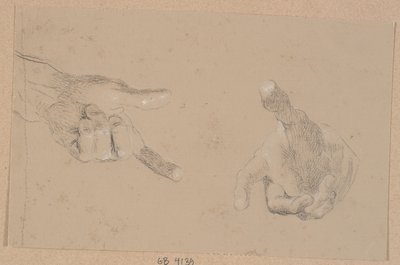 Due studi di una mano da Nicolai Abildgaard