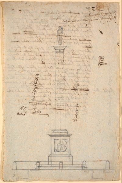 Bozza per il Monumento alla Libertà da Nicolai Abildgaard